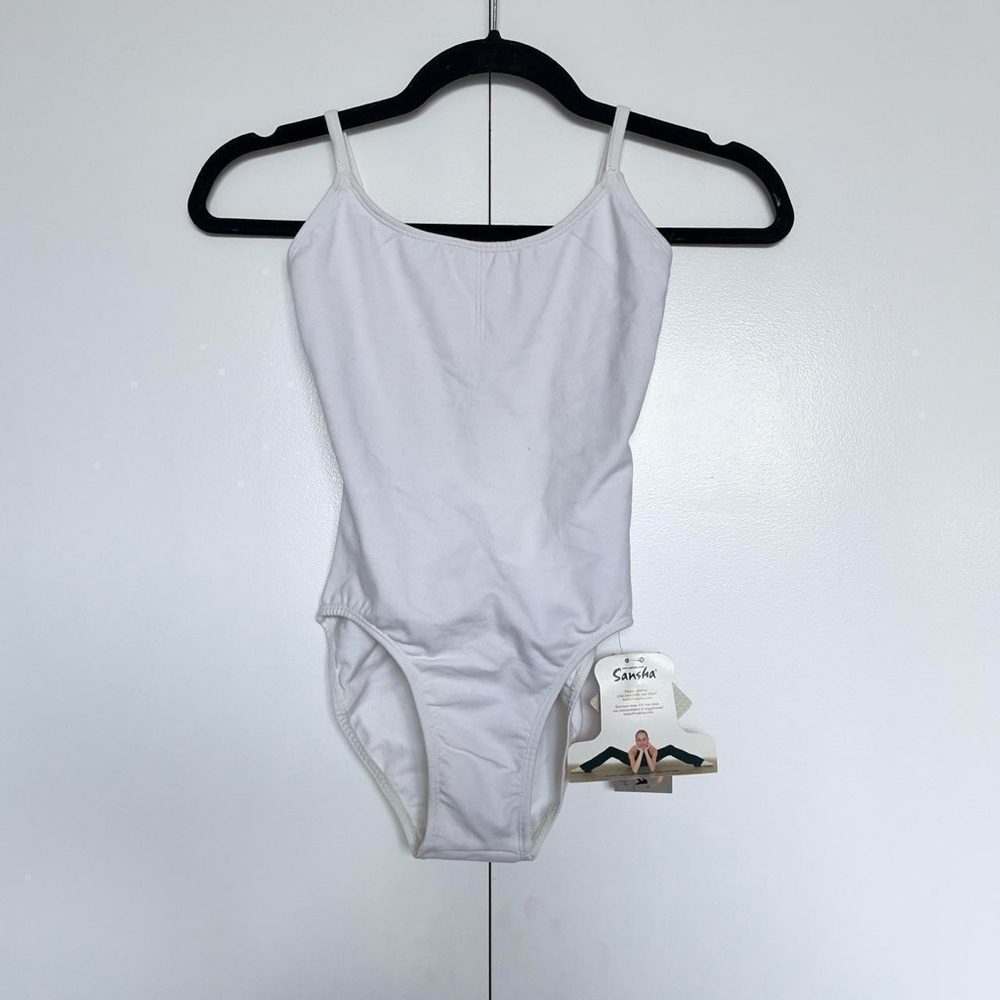 Sansha | NWT white "Yasmina" camisole spaghetti strap ballet leotard | Size 2/XS
